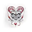 love and hate in Scorpio  tattoo design idea