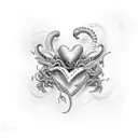 love and hate in Scorpio  tattoo design idea
