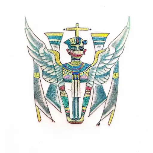 Ancient Egyptian tattoo design idea