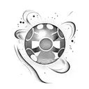 8 Ball tattoo design idea