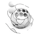 8 Ball tattoo design idea