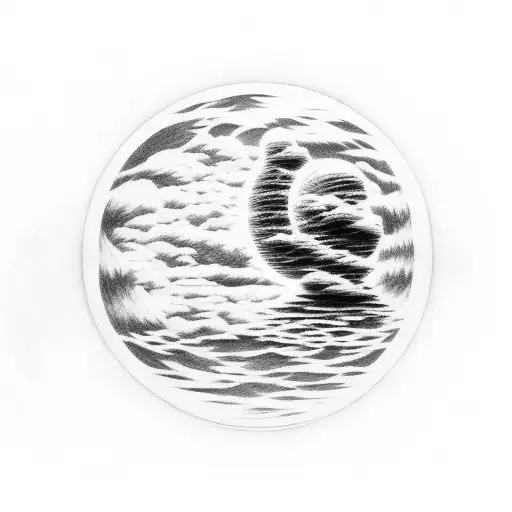 saitama sits on top of planet chilling tattoo design idea