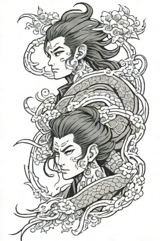 Anime character Igris tattoo design idea