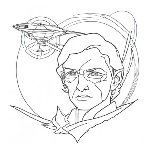 Dune Messiah paul atreides tattoo design idea