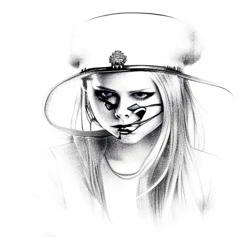 Avril Lavigne  tattoo design idea