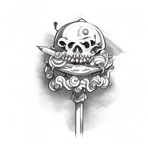 Gnarly Lollipops  tattoo design idea