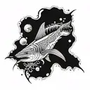 forearm sleeve shark swimming, tuna,swimming,nudiebranch,rays,corals,diver,turtle,octopus,sailfish emerging on bicep tattoo design idea