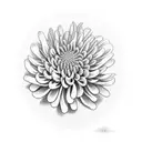 Chrysanthemum tattoo design idea