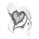 love hurts tattoo design idea