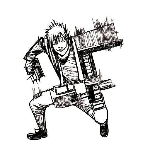 chainsaw man tattoo design idea