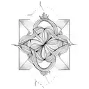 triangle and tentacles tattoo design idea