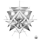 triangle and tentacles tattoo design idea