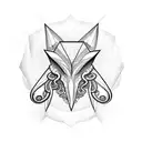 triangle and tentacles tattoo design idea