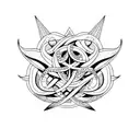 triangle and tentacles tattoo design idea