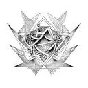 triangle and tentacles tattoo design idea