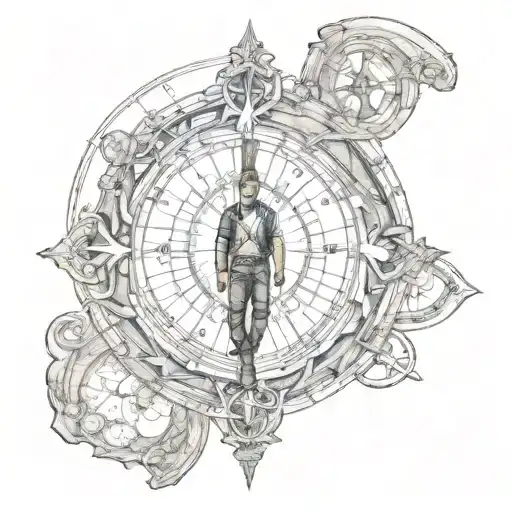 uncharted video game sic parvis magna' tattoo design idea