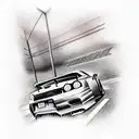 Nissan Skyline gtr tattoo design idea