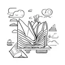 open book tattoo design idea