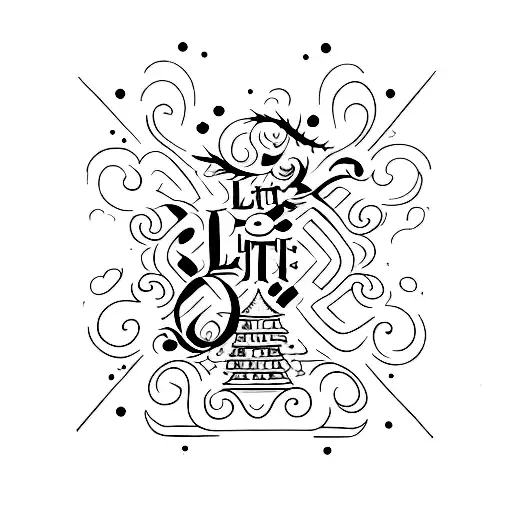 Let it be and let it go  tattoo design idea