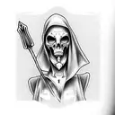 Grim Reaper tattoo design idea
