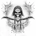 Grim Reaper tattoo design idea