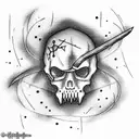 Grim Reaper tattoo design idea