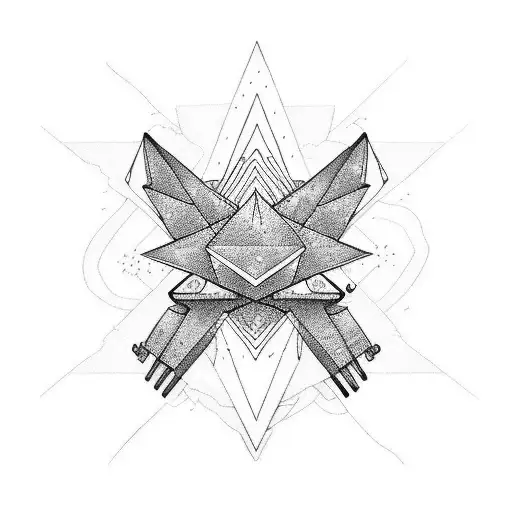 run and trail  tattoo design idea