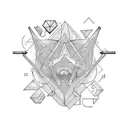 run and trail  tattoo design idea