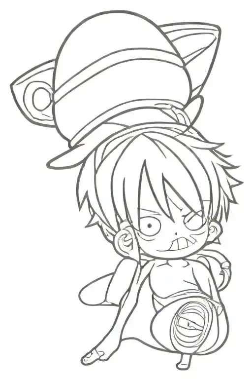 one piece anime inspired tattoo tattoo design idea