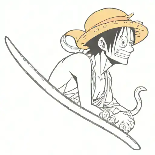 one piece anime tattoo design idea
