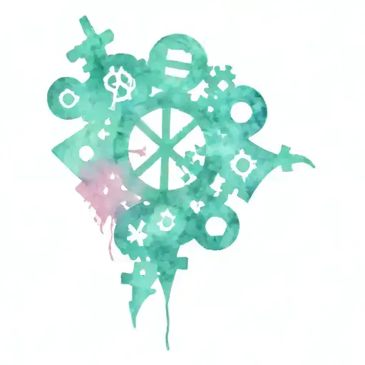 puzzle peices, Roman numerals, epilepsy related tattoo tattoo design idea