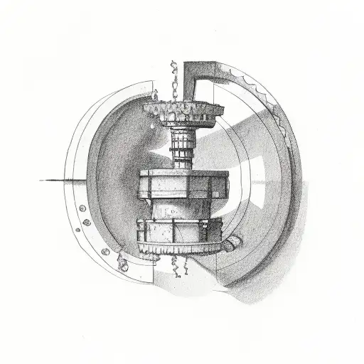 penny down the well tattoo design idea