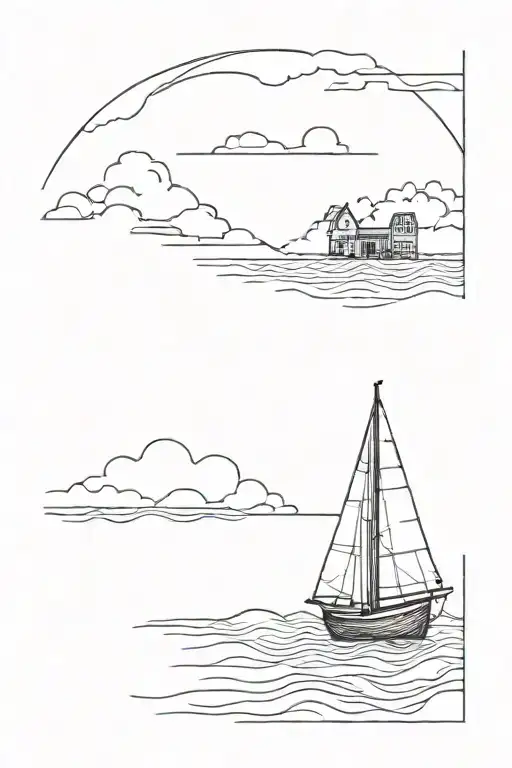 rising tide lifts all boats tattoo design idea