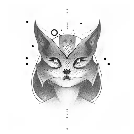 nigth sky child face tattoo design idea