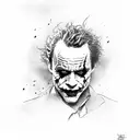 heath ledger joker why so serious tattoo design idea