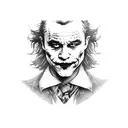 heath ledger joker why so serious tattoo design idea