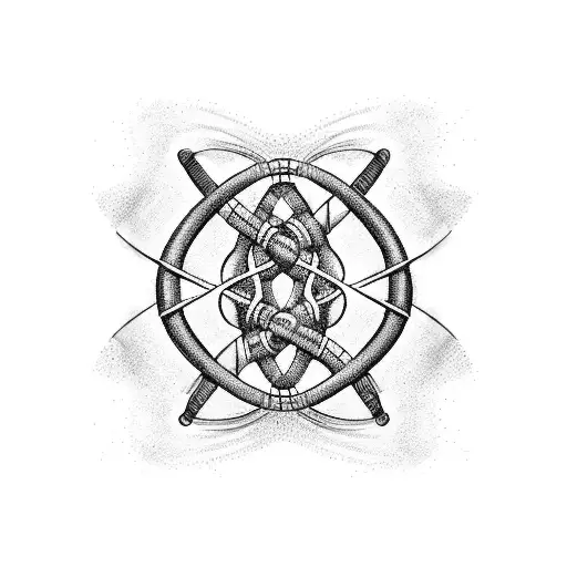 DNA helix with the word YHWH written below the helix tattoo design idea