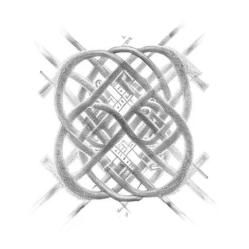 DNA helix with the word YHWH written below the helix tattoo design idea