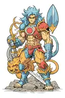 Personagens thundercats tattoo design idea