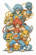 Personagens thundercats tattoo design idea