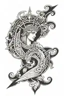 Christian half sleeve tattoo design idea