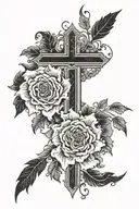Christian half sleeve tattoo design idea