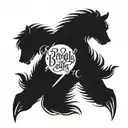 names Brody and Bailey written tattoo design idea