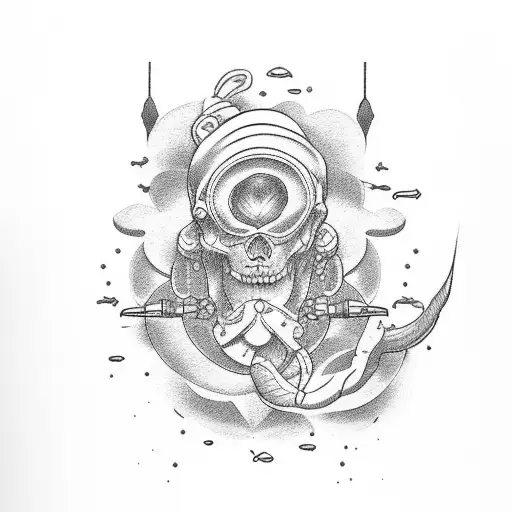 traditional neo oldschool style tatoo for pro swimmers  tattoo design idea