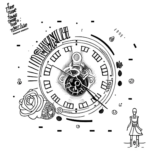 this too shall pass tattoo men clock tattoo design idea