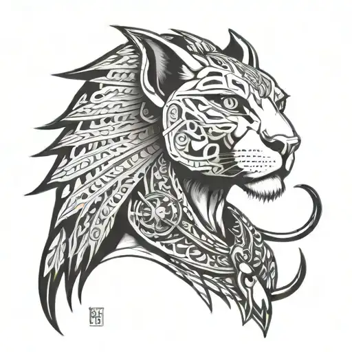 Sekhmet tattoo design idea