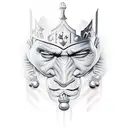 chess king piece tattoo design idea