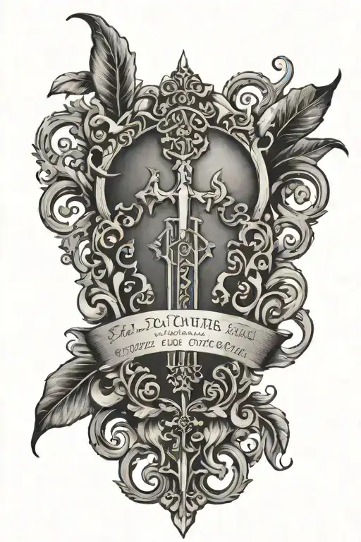 bible scripture tattoo design idea