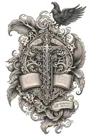 bible scripture tattoo design idea