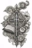 bible scripture tattoo design idea